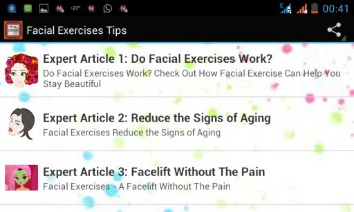 Facial Exercises Tips截图4