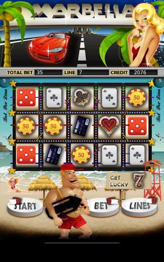 Marbella Slot Machine HD截图1