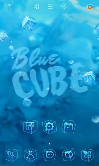 Blue Cube launcher theme截图1