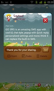 GO SMS Pro Shimmer ThemeEX截图3