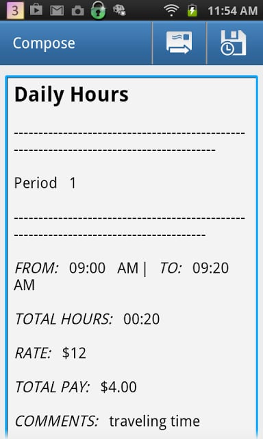 计算时间 Calculate Work Hours-Timesheet截图1