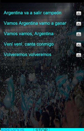 Canciones Argentina Mundial截图2