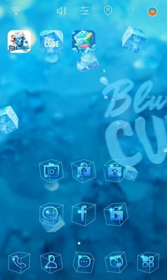 Blue Cube launcher theme截图2