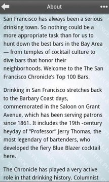 Top 100 Bars, SF Chronicle截图