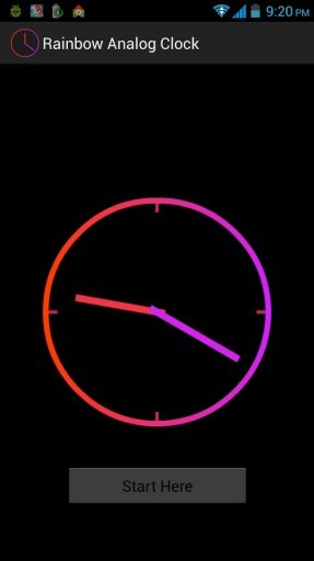Rainbow Clock Widget ( IOS 7 )截图4