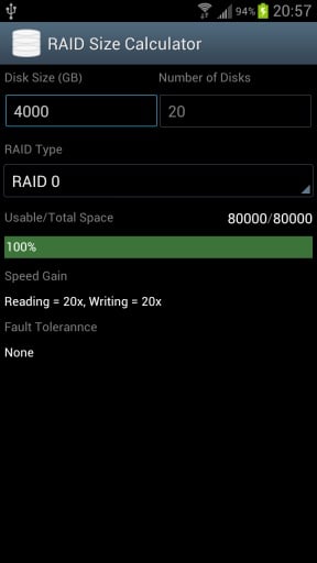 RAID Calculator截图3