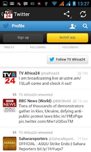 Tv Africa24截图1