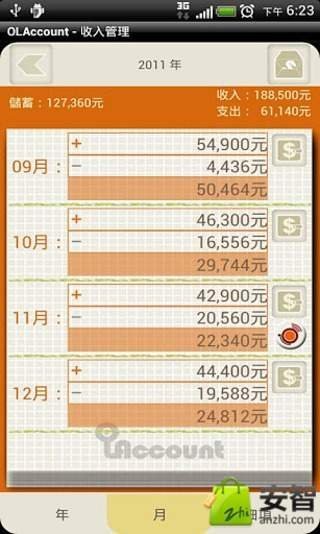 OLAccount 记帐软件截图3