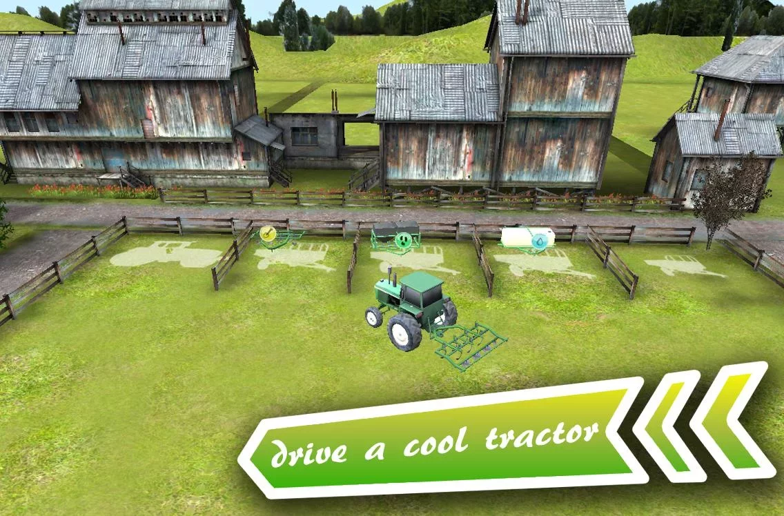 3D Farm Driver Tractor Parking截图1