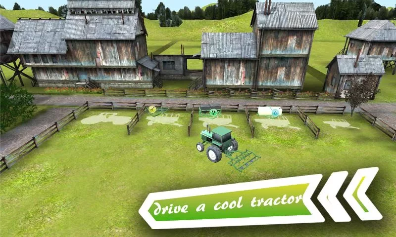 3D Farm Driver Tractor Parking截图9