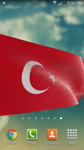 Turkey Flag: Live Wallpaper截图2