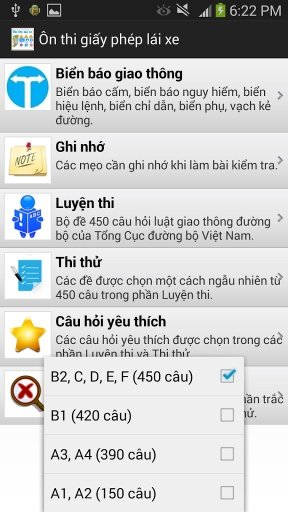 &Ocirc;n thi giấy ph&eacute;p l&aacute;i截图3