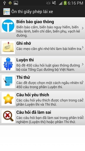 &Ocirc;n thi giấy ph&eacute;p l&aacute;i截图1