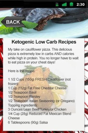 Ketogenic Low Carb Recipes截图3