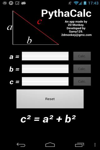 勾股定理计算 PythaCalc - Pythagorean calc截图4