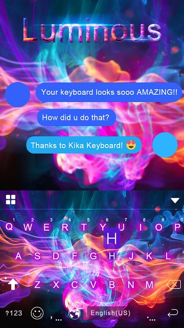 Luminous Kika Keyboard Theme截图9