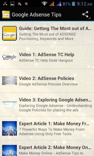 Google Adsense Tips截图1