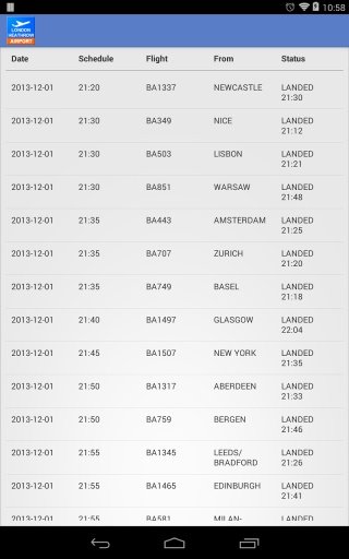 London Flight Info截图3