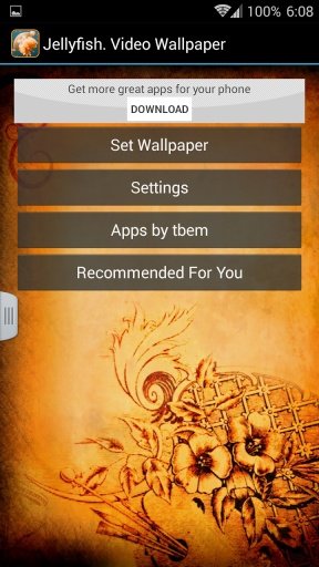 Jellyfish. Video Wallpaper截图2