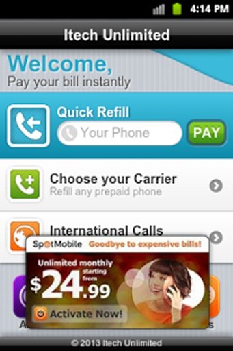 International Call Android截图1