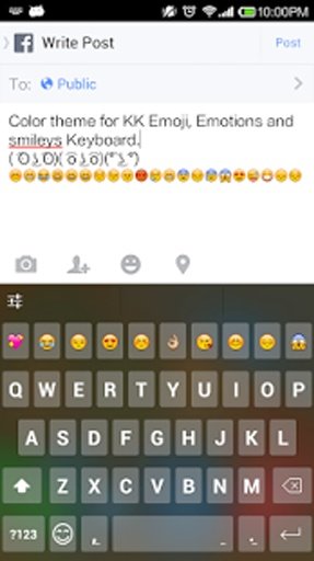 Cute Color Skin Emoji Keyboard截图2