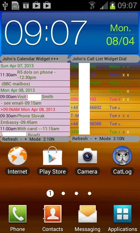 John's Call List Widget截图4