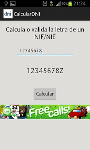 Calcula Letra DNI/NIF截图5