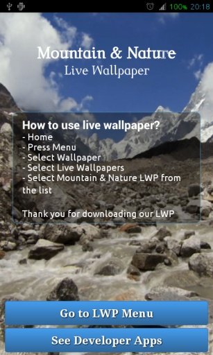 Mountain & Nature Live Wallpaper截图4