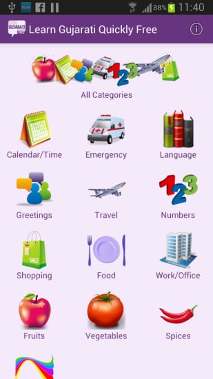 Learn Gujarati Quickly Free截图4