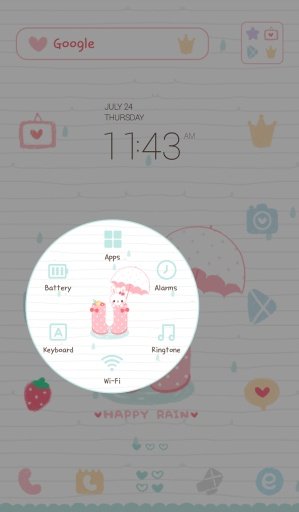 happy rain dodol theme截图4