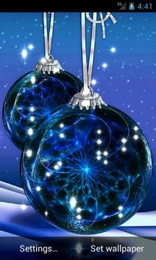 Blue Christmas Live Wallpaper截图1