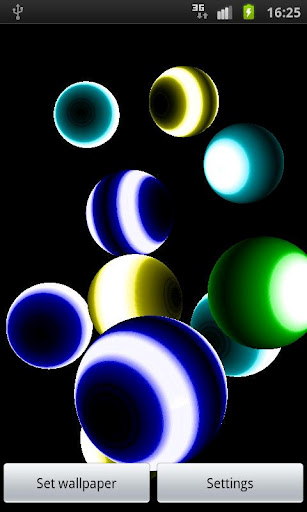 NEON BALL 3D Live Wallpaper截图1