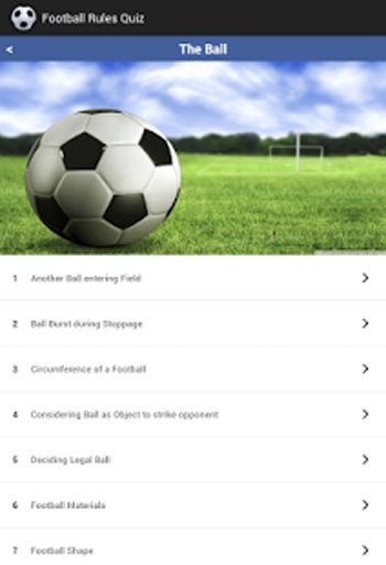 Football Rules Quiz截图3