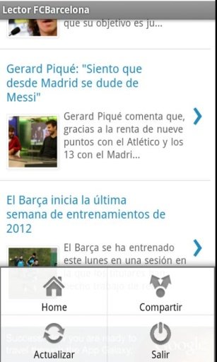 Lector Noticias FCBarcelona截图1