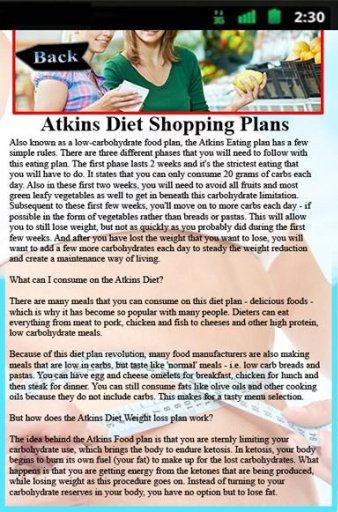 Atkins Diet Shopping Plans截图5