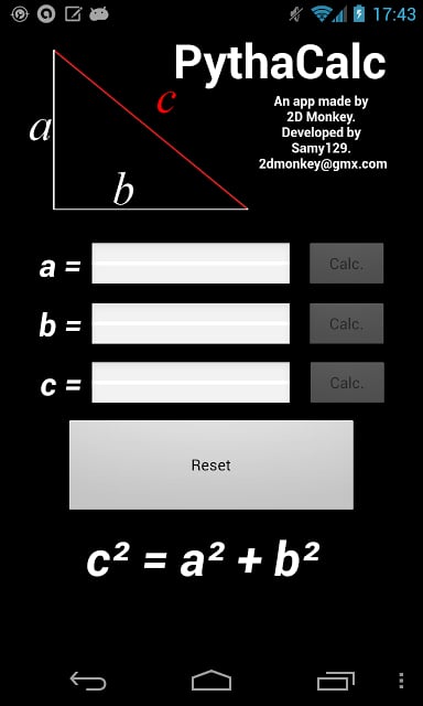 勾股定理计算 PythaCalc - Pythagorean calc截图2