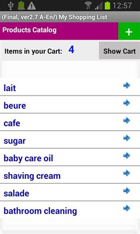 我的日常购物清单 my Daily Shopping Lists(Beta版)截图4