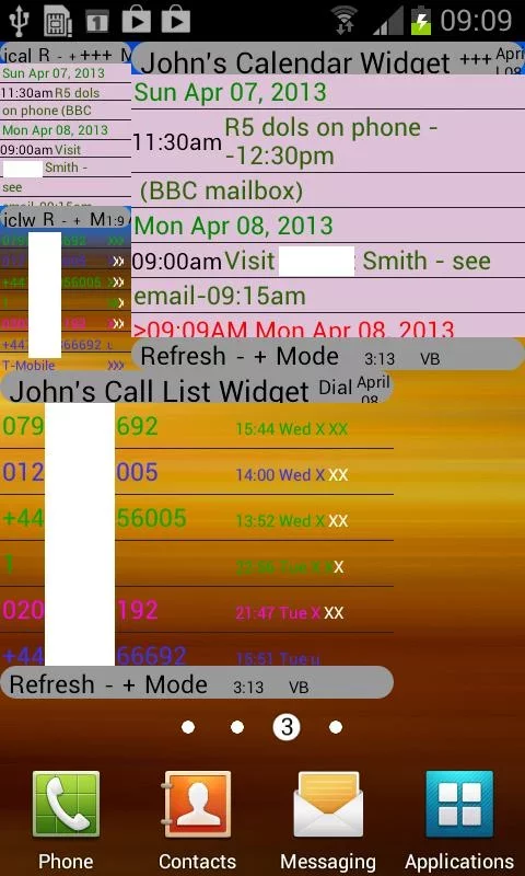 John's Call List Widget截图5