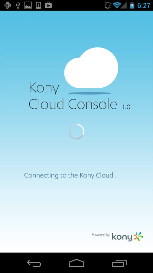 Kony Cloud Console截图2