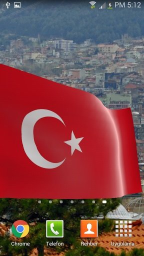 Turkey Flag: Live Wallpaper截图1