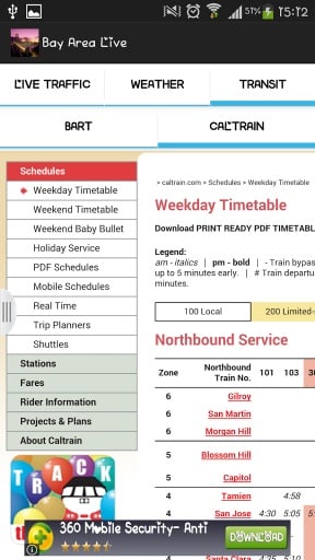 Bay Area Live-TrafficTransit截图5