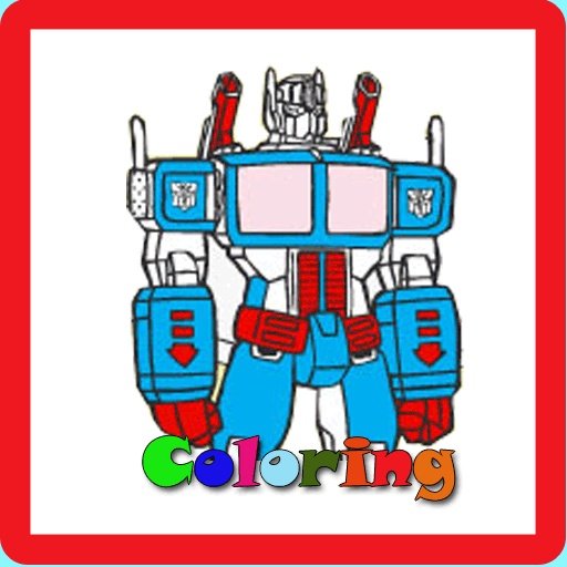 Coloring Page Transformers Kid截图1