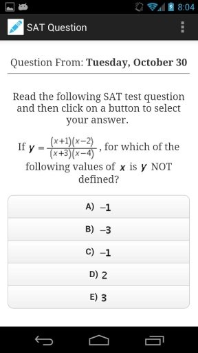 SAT Question of the Day Free截图2