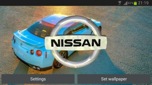 3D NISSAN Logo Live Wallpaper截图2