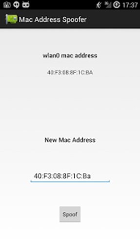 Mac Address Spoofer截图1