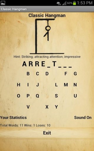 Simple Hangman Free截图1