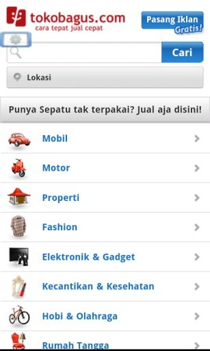 Mobile Web Tokobagus.com截图3