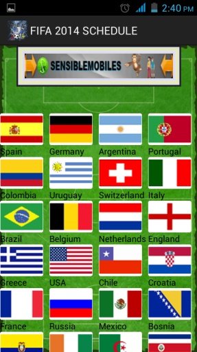 Fifa World Cup 2014 Schedule截图4