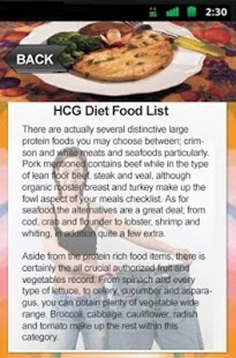 HCG Diet Food List截图3