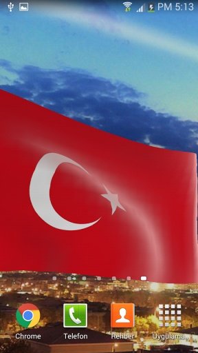 Turkey Flag: Live Wallpaper截图3